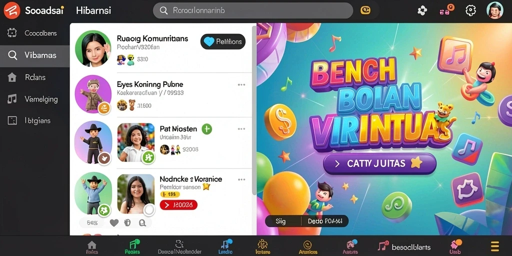 rpvip5 - Fitur sosial untuk berkompetisi dengan teman.